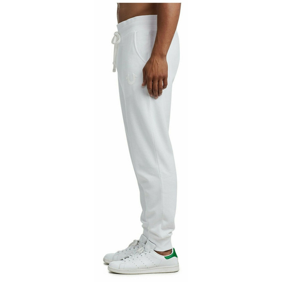 True Religion Men's Shine Jogger Sweatpants in White - Picture 3 of 4